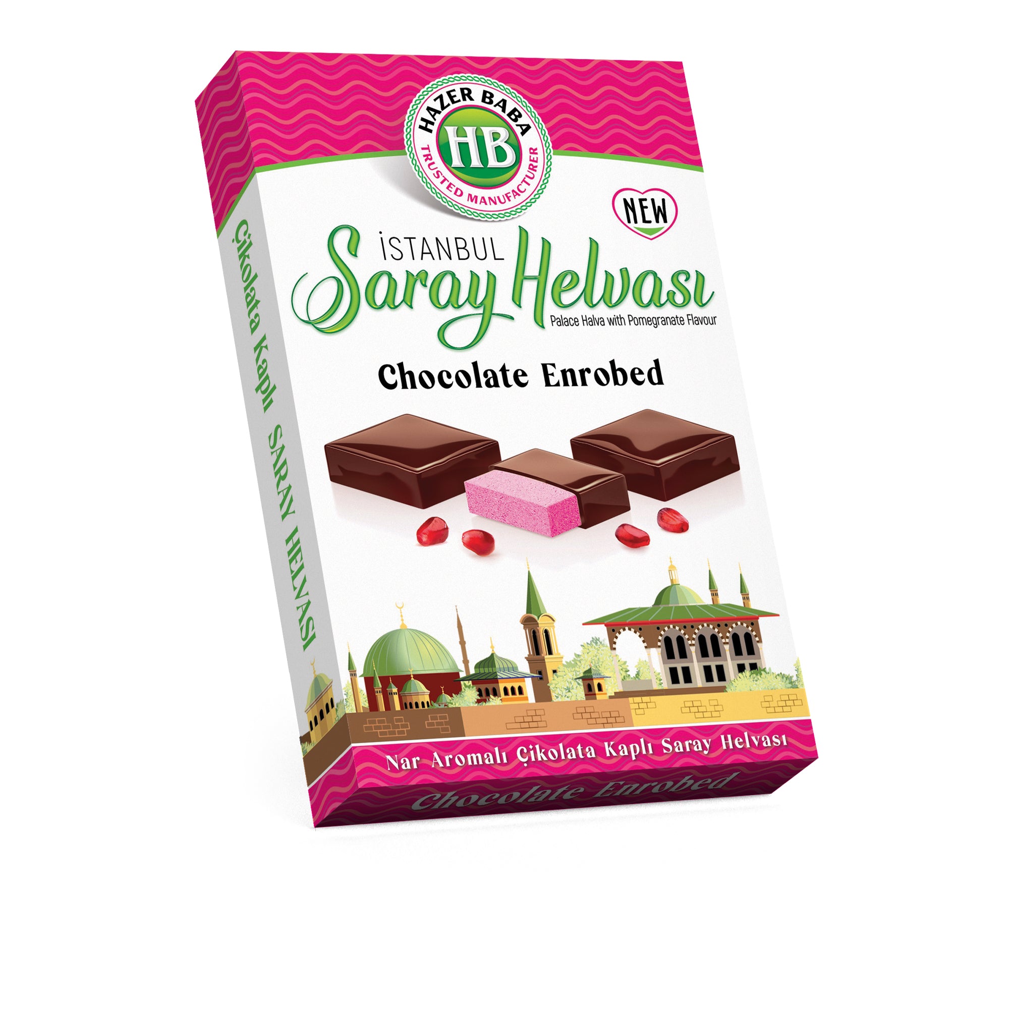 Chocolate Enrobed Saray Halva Pomegranate 200g