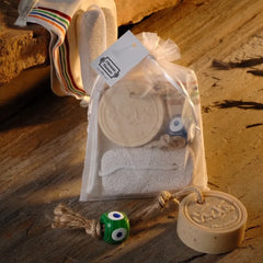Gift' Soap + Loofah + Heel Stone Set