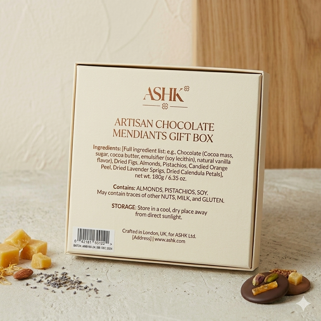 Artisan Chocolate Mendiants Gift Box